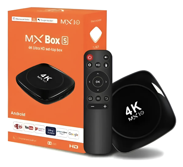 Tv Box 4k Ultra Hd + Hdr + Chromecast Android TV Mx10 5g